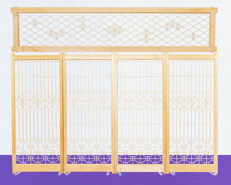 【書院障子】麻乃葉帯　桐の葉　腰蜀江　株式会社山清片山