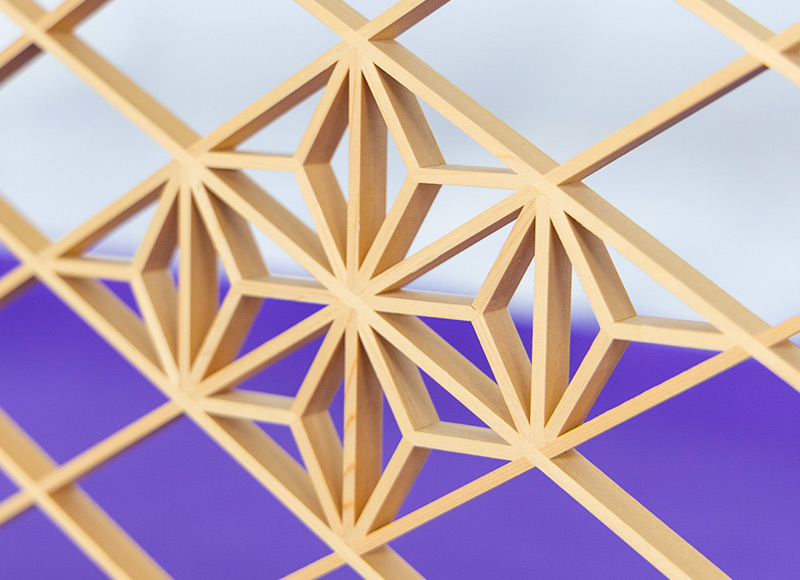 【書院欄間】麻之葉　株式会社山清片山