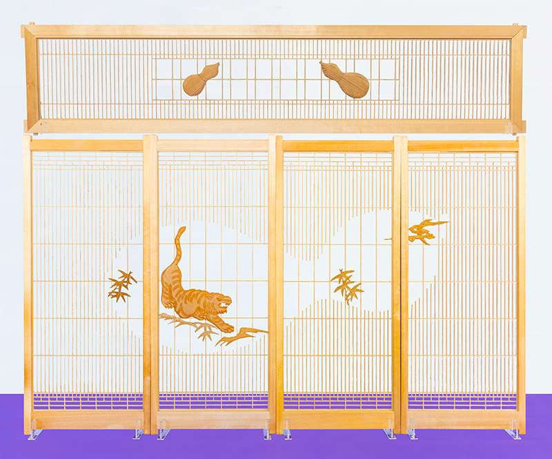 【書院欄間】吹寄瓢箪　株式会社山清片山