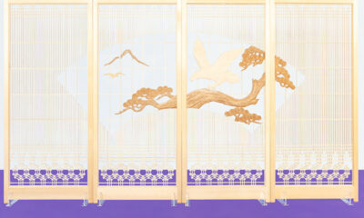 【書院障子】松鷹扇　腰濁江　株式会社山清片山