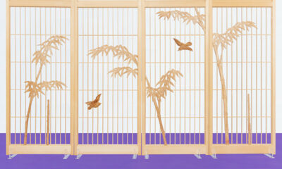 【書院障子】竹に雀　株式会社山清片山