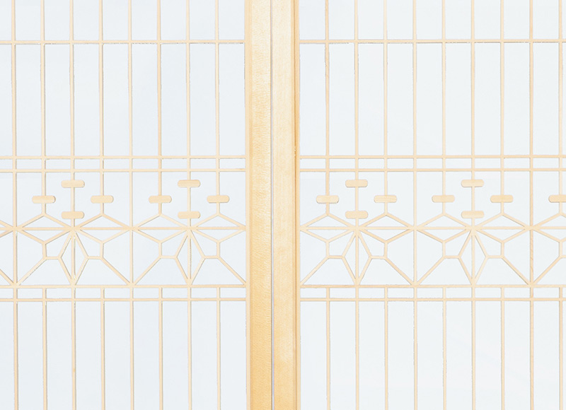 【書院障子】麻乃葉帯　桐の葉　腰蜀江　株式会社山清片山